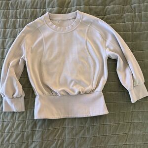 Lululemon Athletica Cream Ribbed Long Sleeve